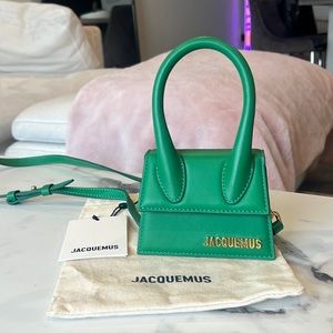 Mint condition Jacquemus mini chiquito bag in green.